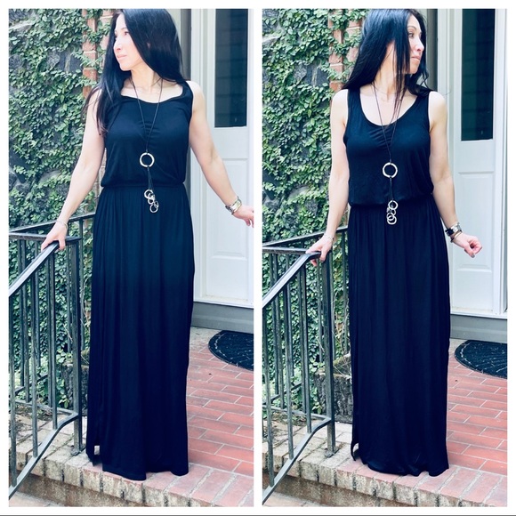 Black Fabulous long sleeveless maxi dress - Picture 6 of 8